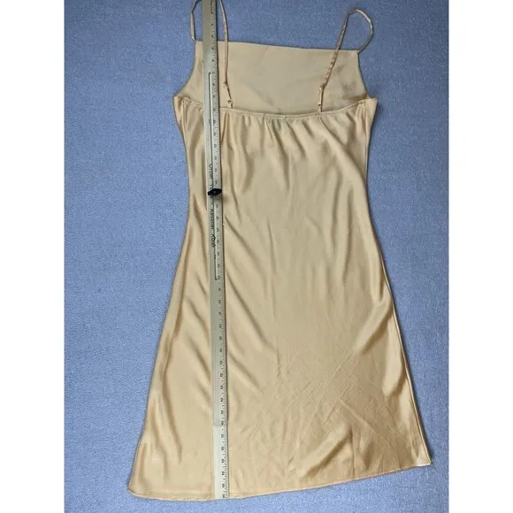 Ke.ned.ik Sleeveless Midi Slip Dress Women’s Size Large Sherbet Orange Draped