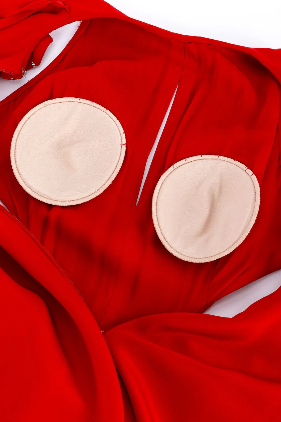 Keyhole Cutout Caped Gown