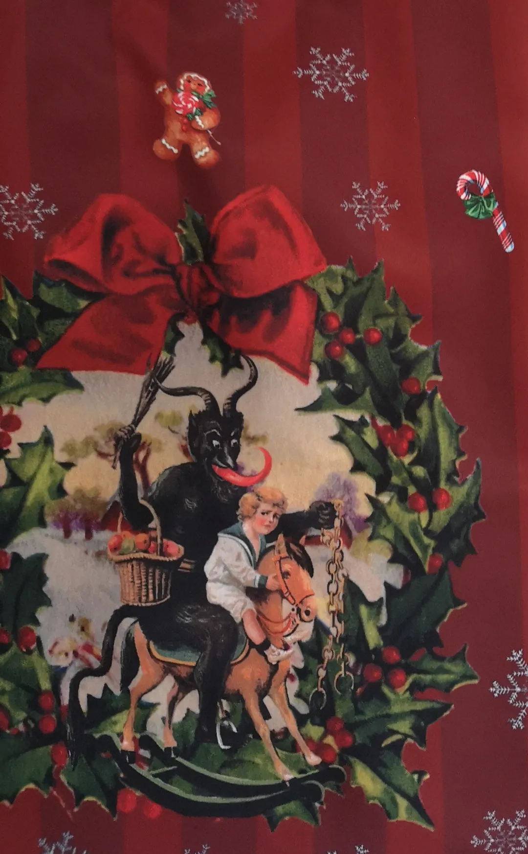 Krampus Skirt burgund - High waisted