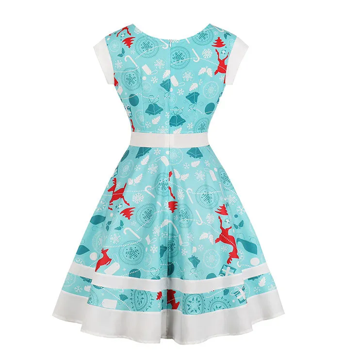 Lace-up Reindeer Christmas dress