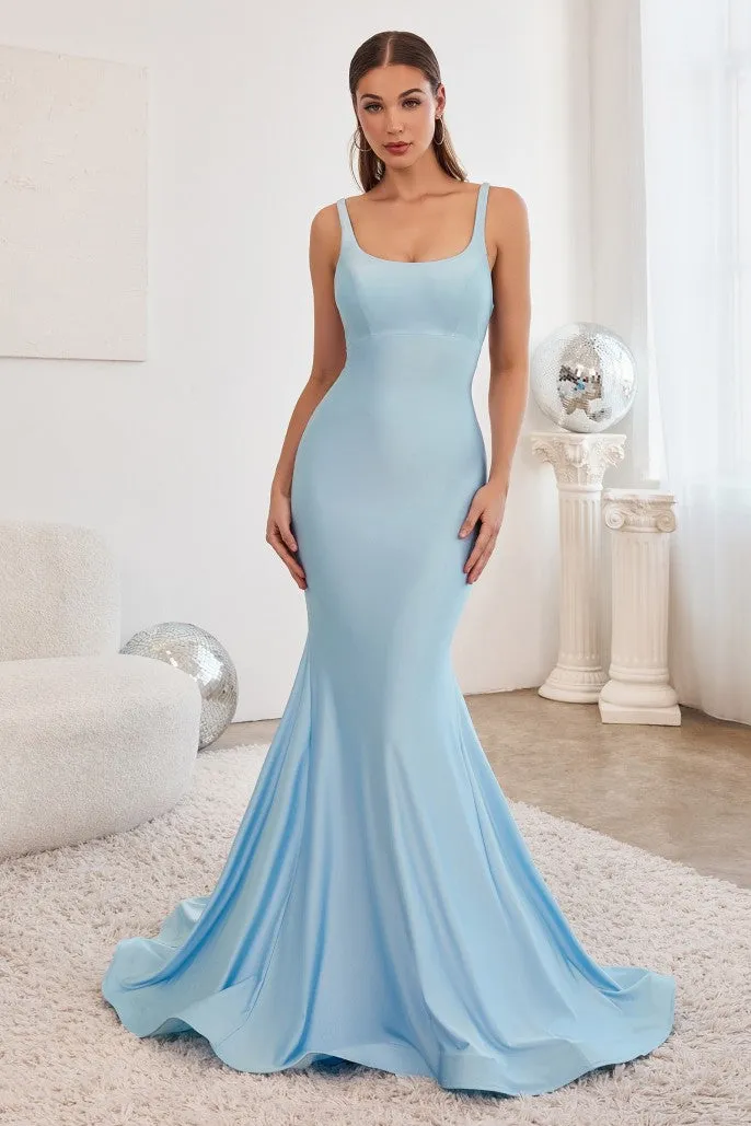 Ladivine CD2219 Open back Fitted gown with