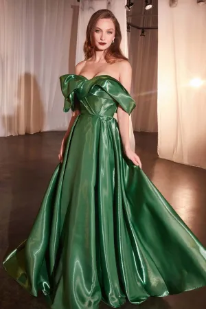 Ladivine CD801 Luxurious Organza Off The Shoulder Ball Gown