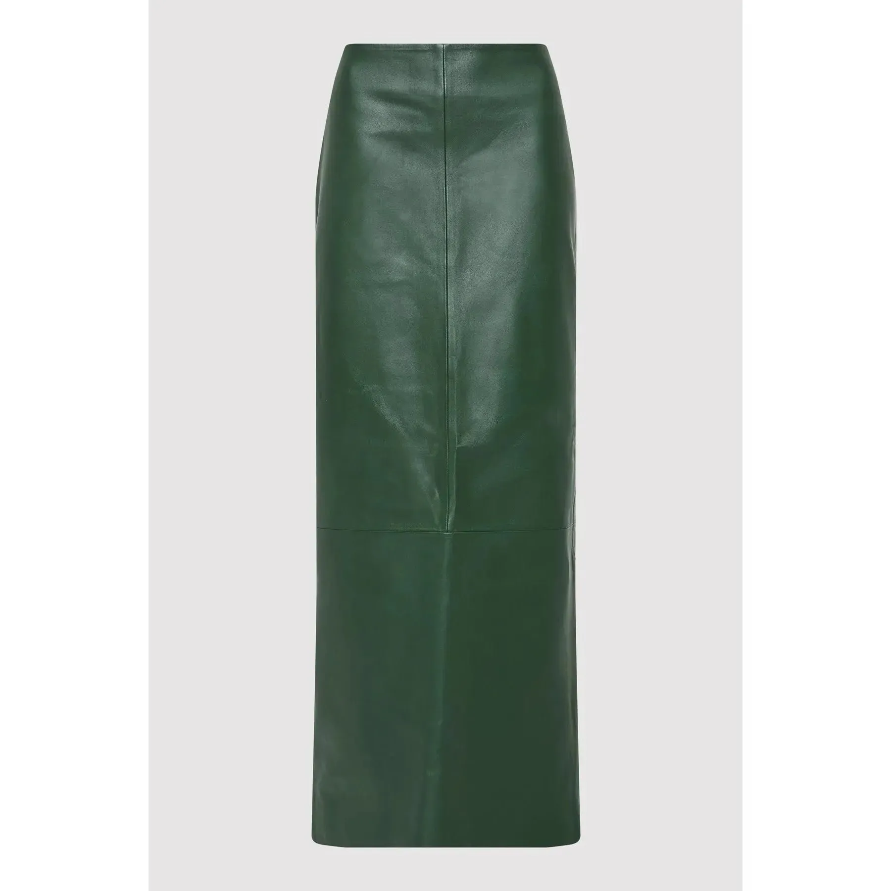 LEATHER COLUMN SKIRT