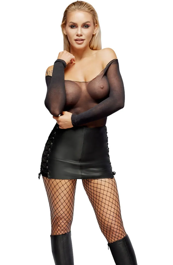 Leather mini skirt - Provocative Connoisseur
