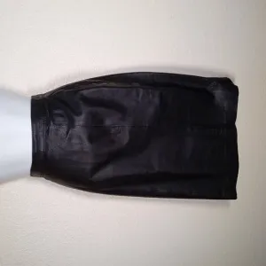 Leather pencil skirt