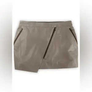 LeatherCult | Croma Gray Wax Gypsy Leather Micro Mini Skirt Size L Large