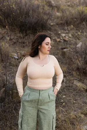 Leni Long Sleeve Crop Top