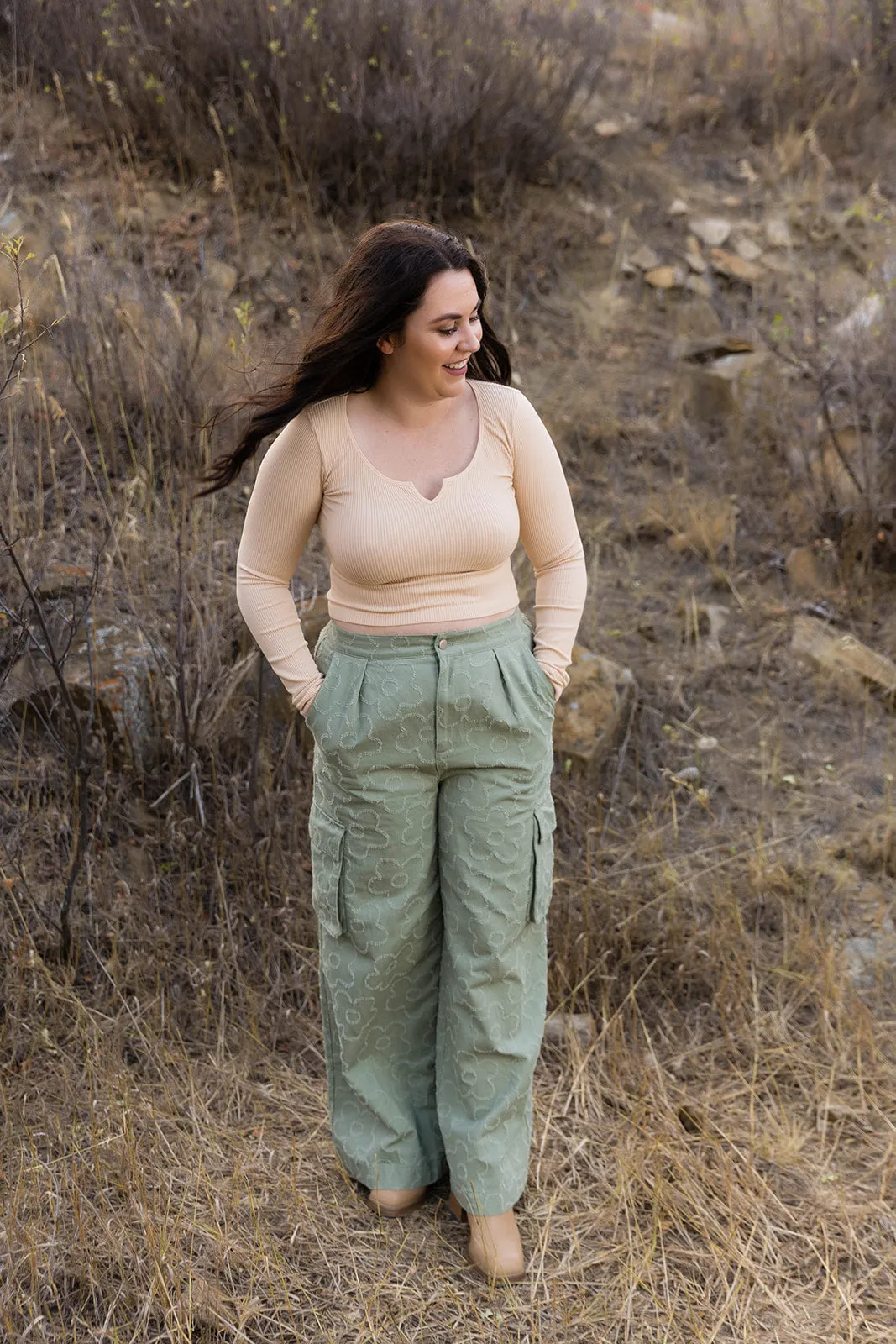 Leni Long Sleeve Crop Top