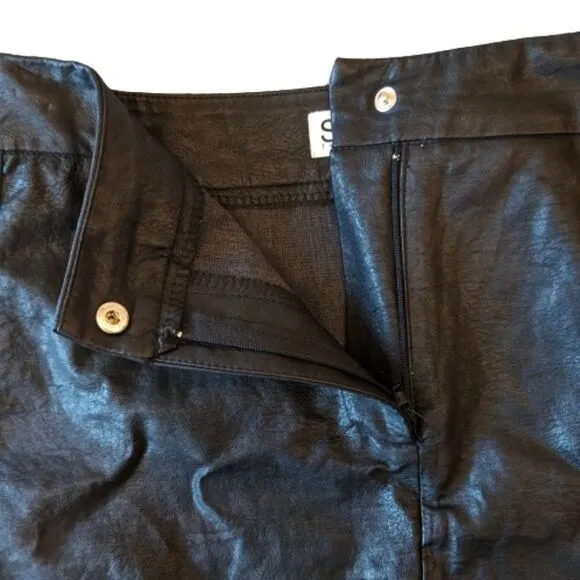 LF Seek the Label Faux Leather Mini Skirt