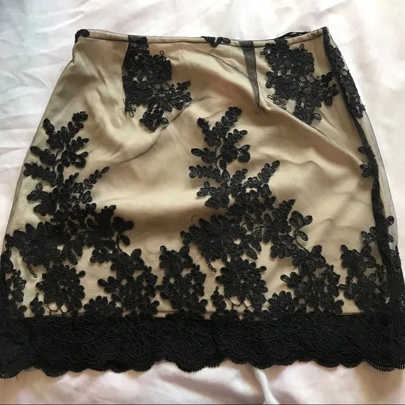 lf seek the label ⋆ lace   mesh skirt