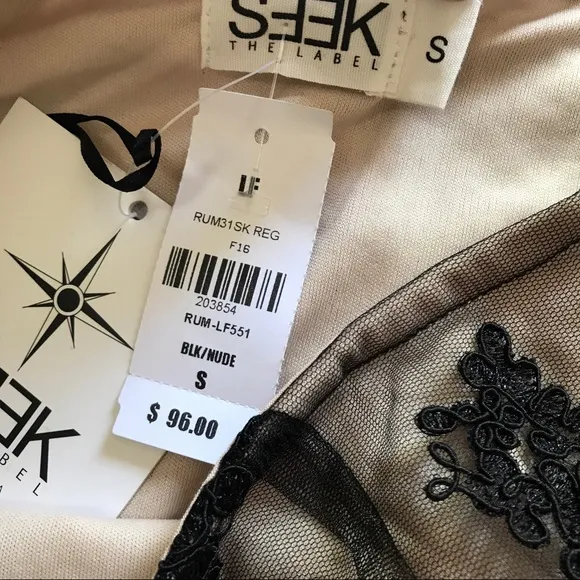 lf seek the label ⋆ lace   mesh skirt
