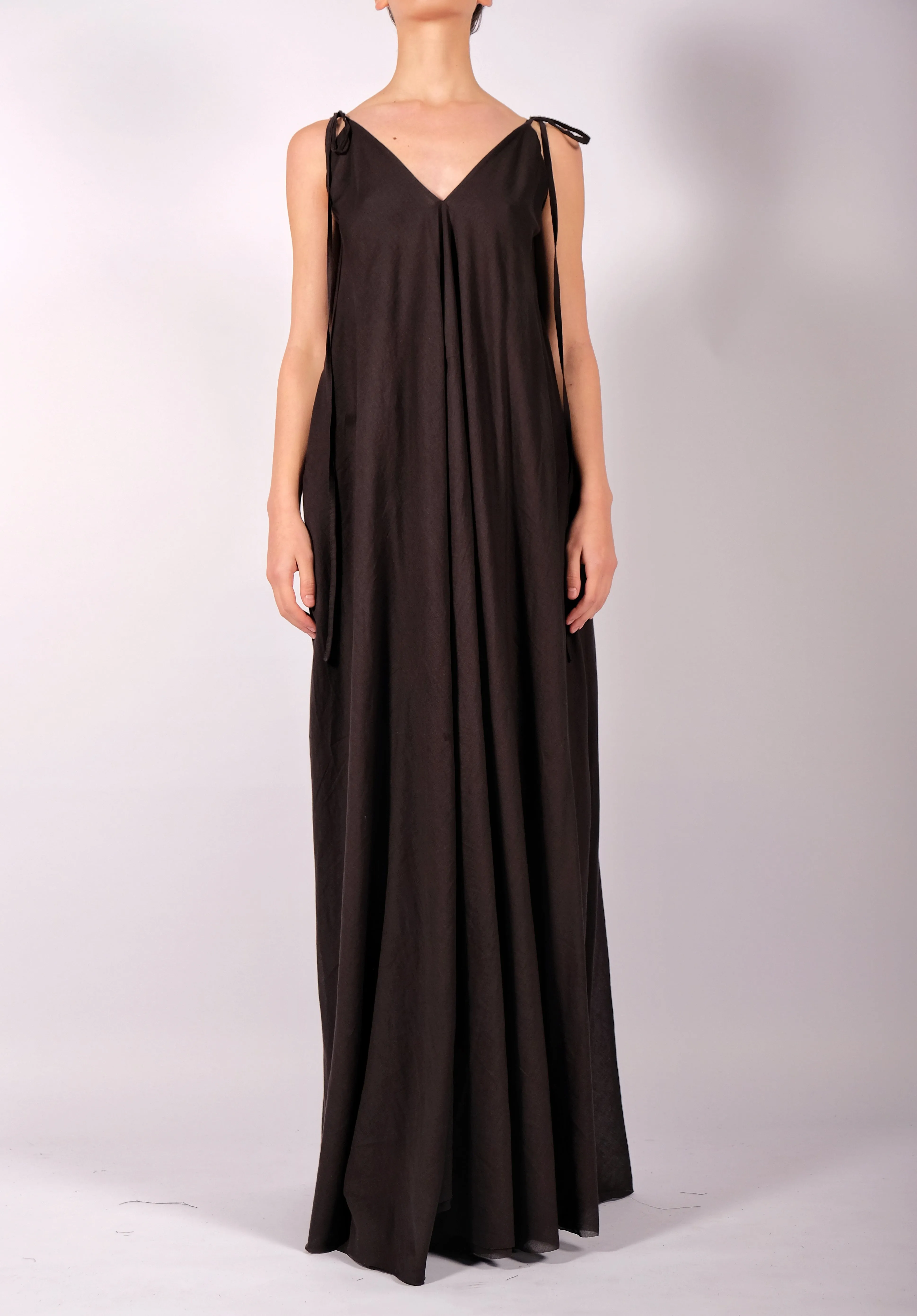 Light Cotton Dress with Straps Maxi