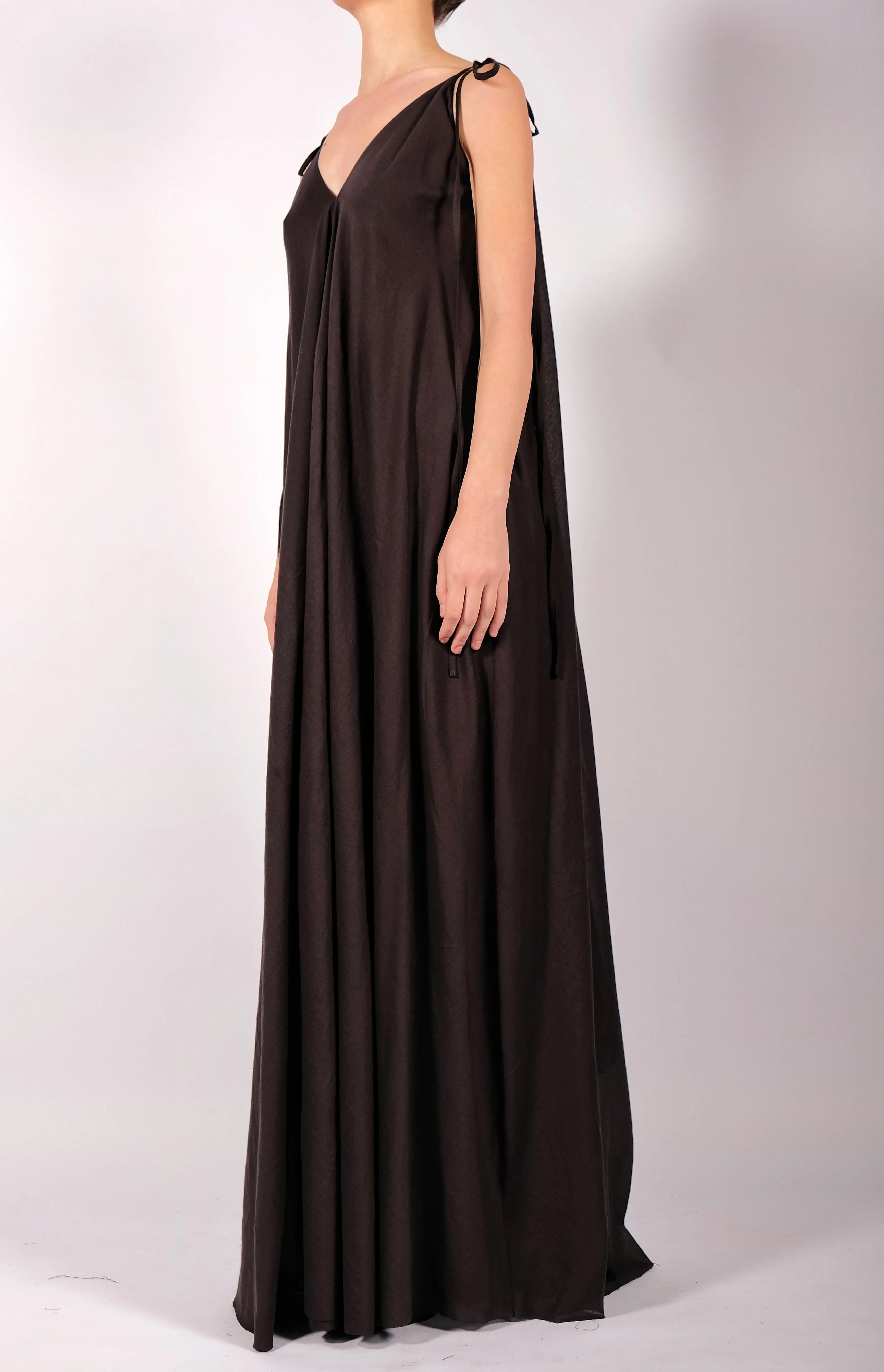 Light Cotton Dress with Straps Maxi