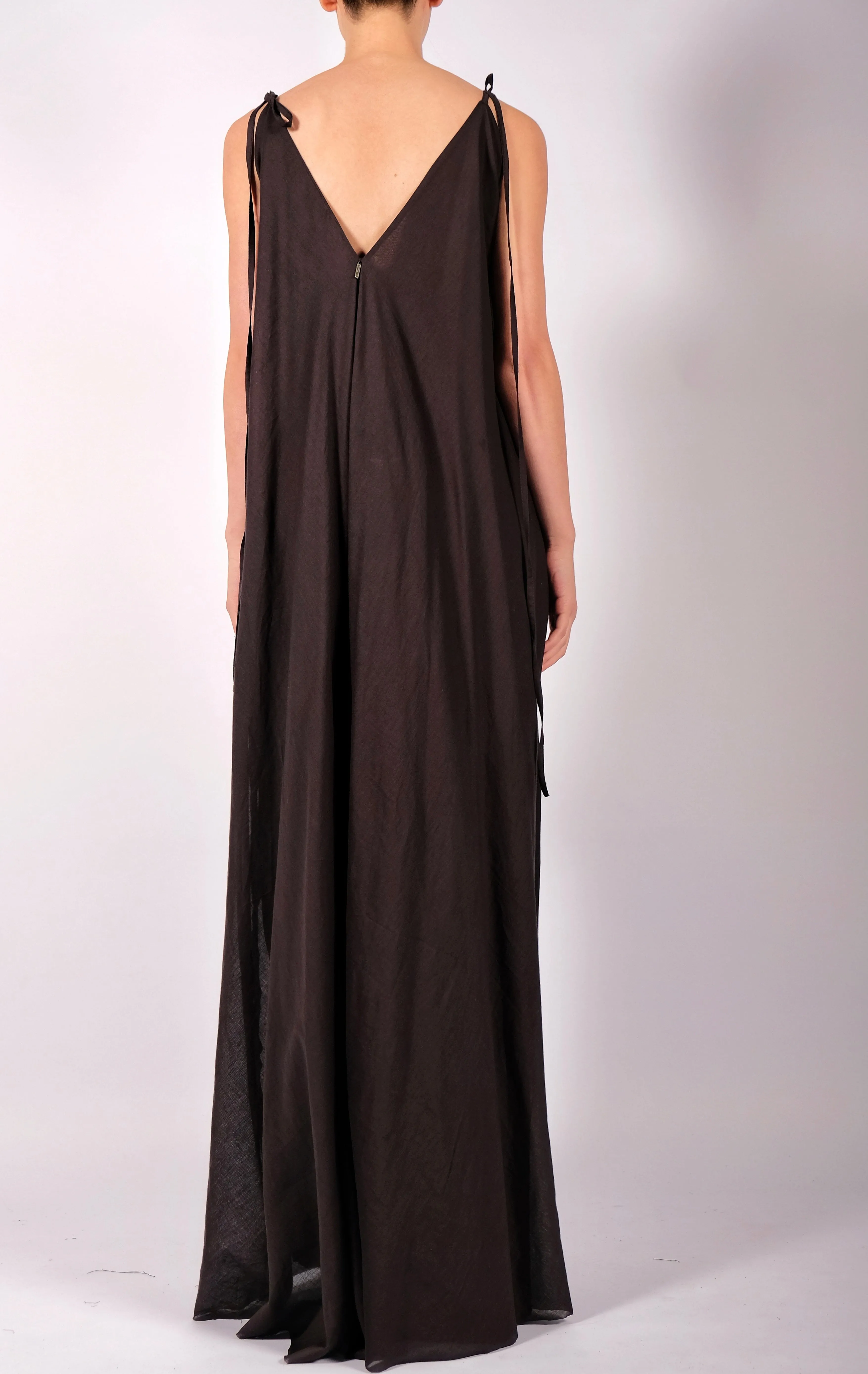 Light Cotton Dress with Straps Maxi