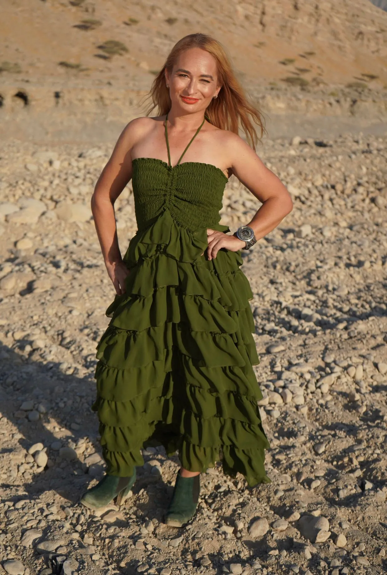 Liza Rara Midi Dress in Mother Earth