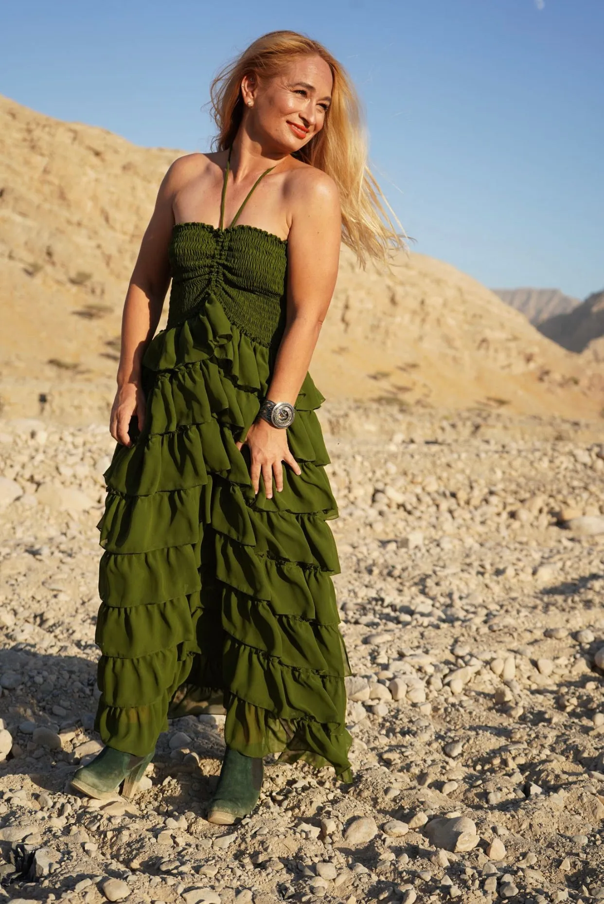 Liza Rara Midi Dress in Mother Earth