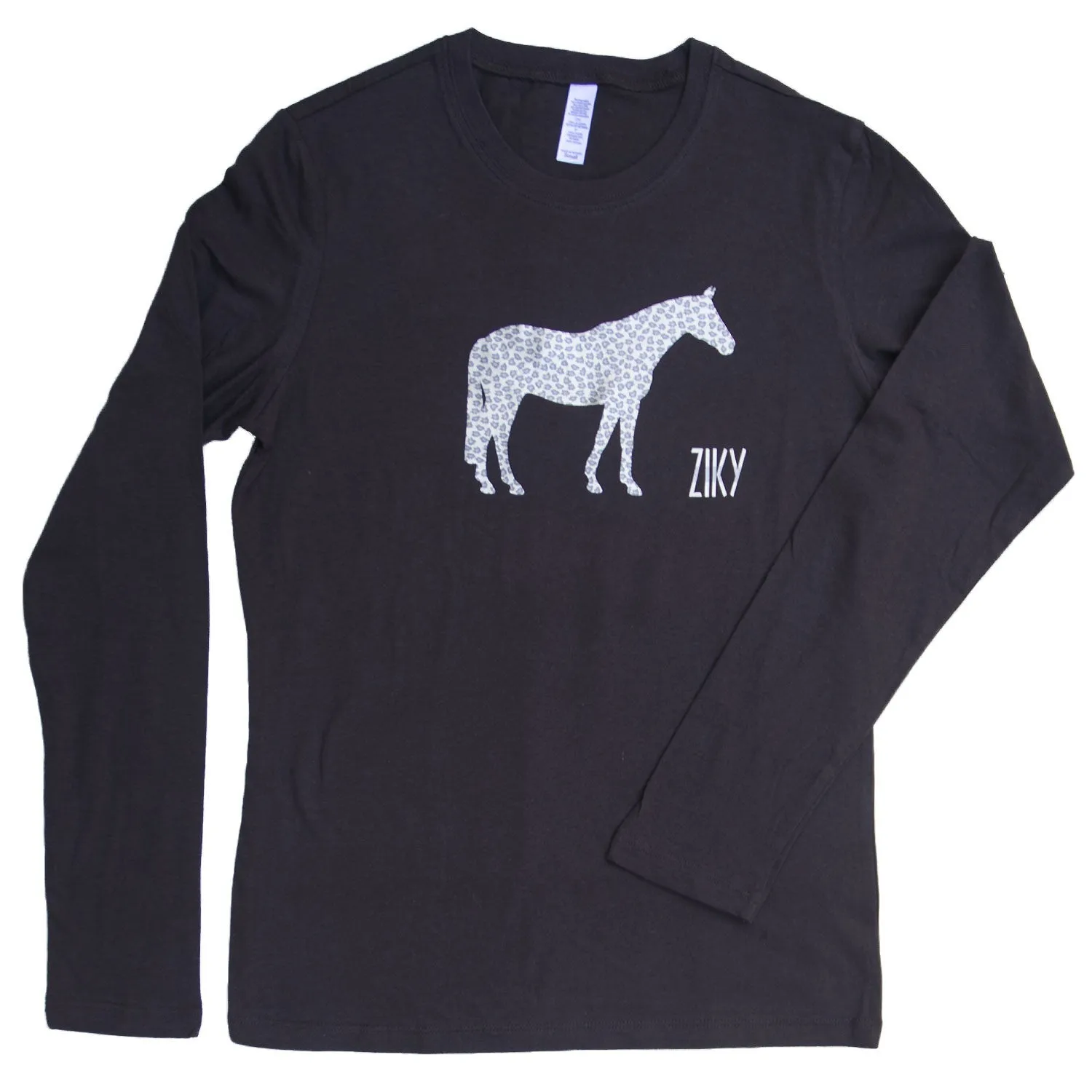 Long Sleeve Leopard Horse T