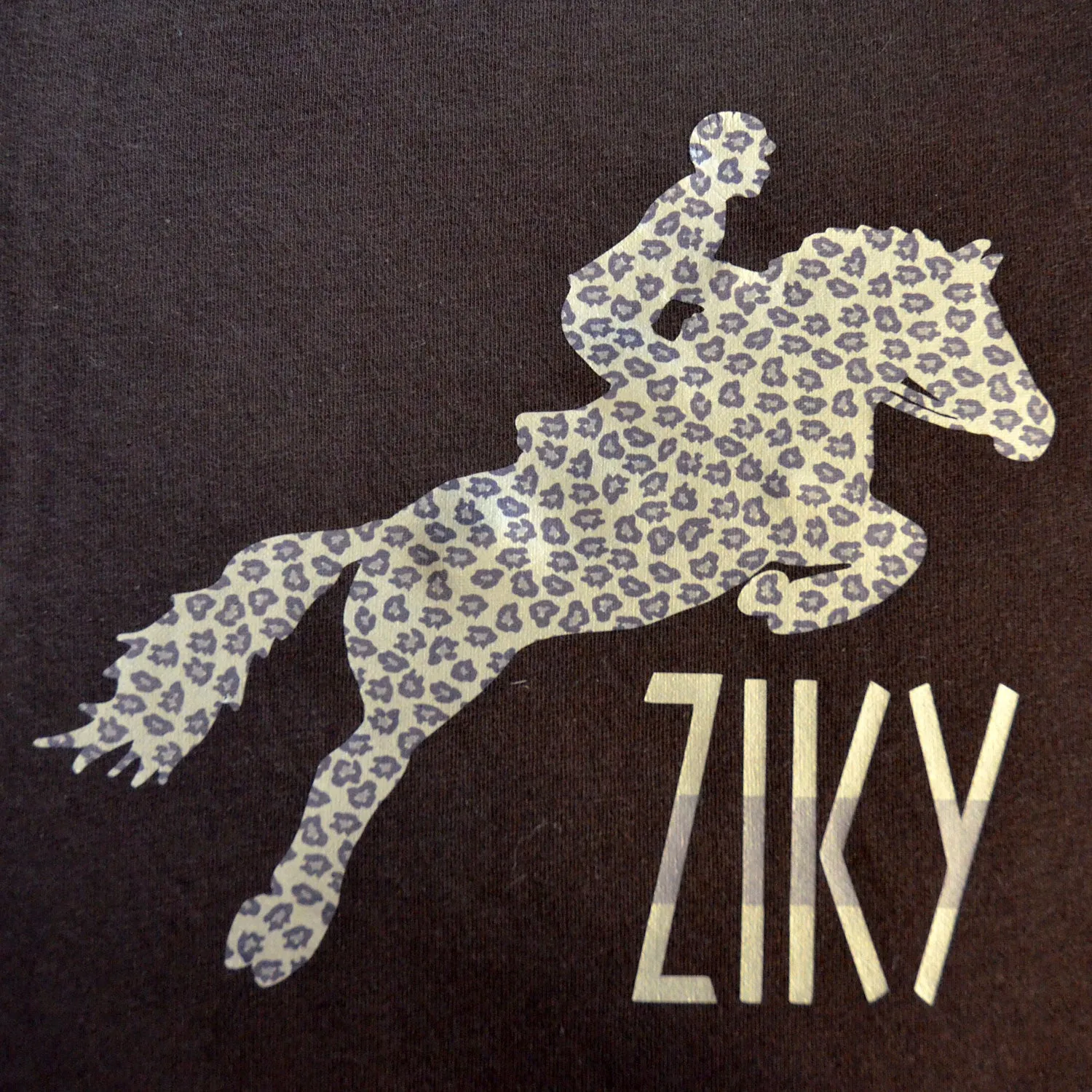 Long Sleeve Leopard Horse T
