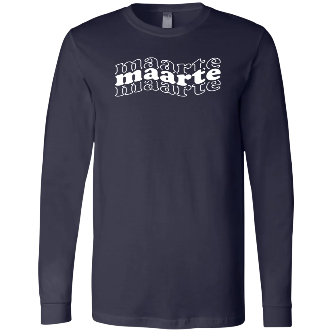 Maarte in Triple Unisex Jersey Long Sleeve T-Shirt