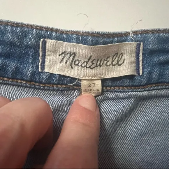 Madewell Denim Bayview Tiered Midi Skirt Size 27
