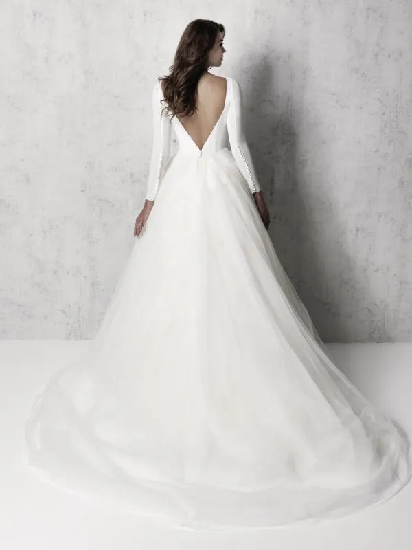Madison James Size 12 MJ614 Ivory Gown