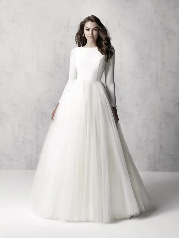 Madison James Size 12 MJ614 Ivory Gown