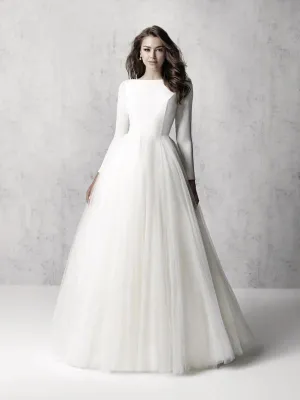 Madison James Size 12 MJ614 Ivory Gown