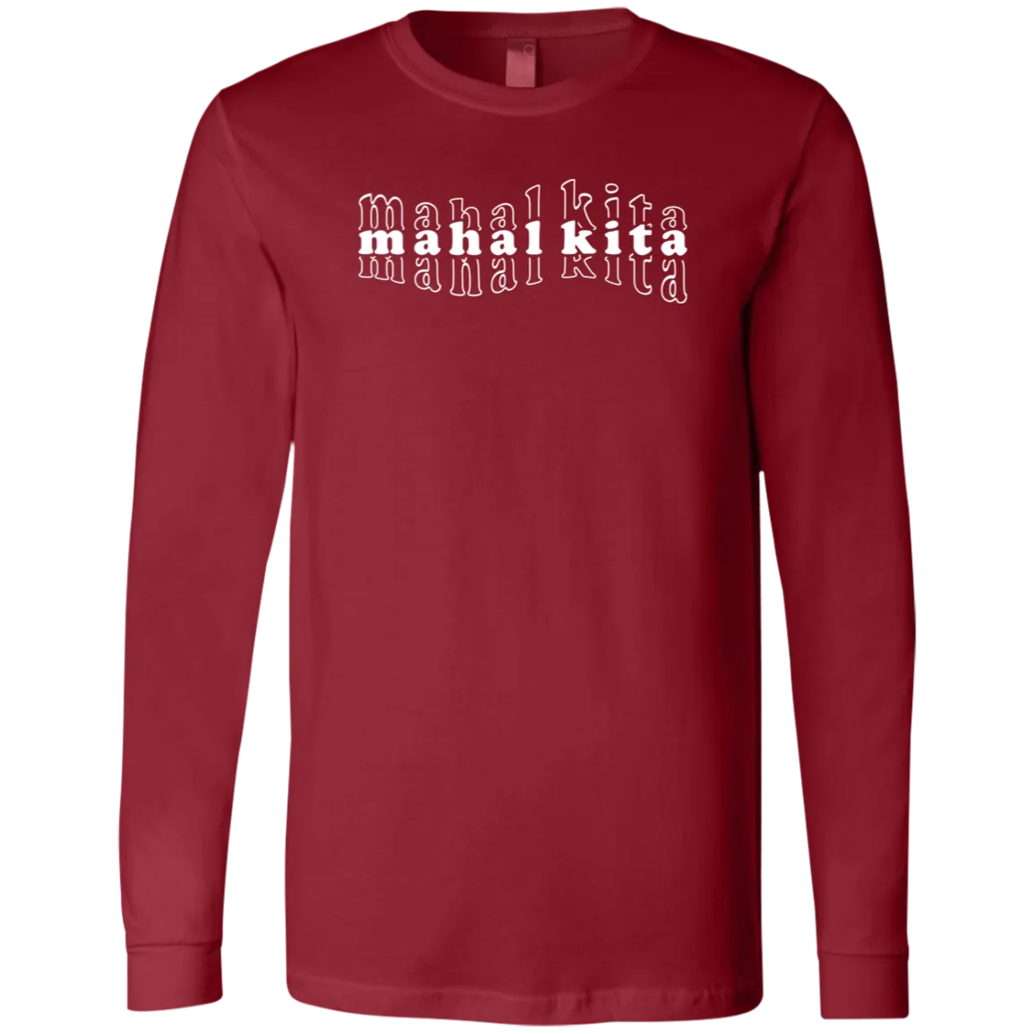 Mahal Kita Mesh Warp Unisex Jersey Long Sleeve T-Shirt