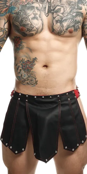 Malebasics Dmbl10 Dngeon Roman Skirt Black-red