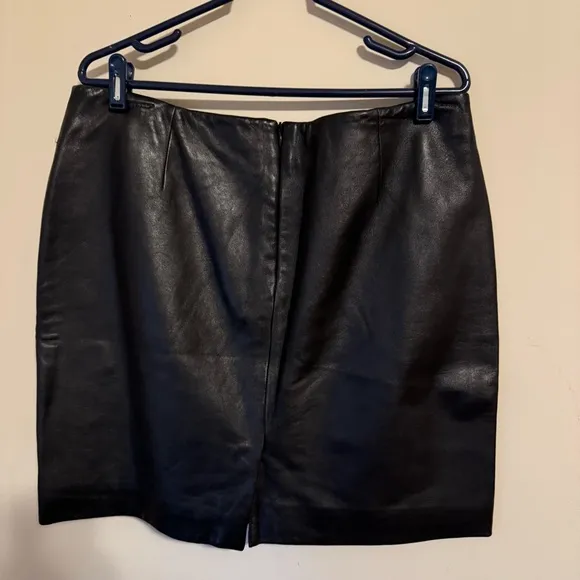 Marcia Collections‎ 100% leather skirt Italy lamb size 16
