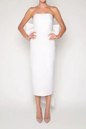 Margaret Silk Faille Midi Dress