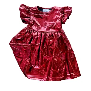 Maroon Metallic Dress