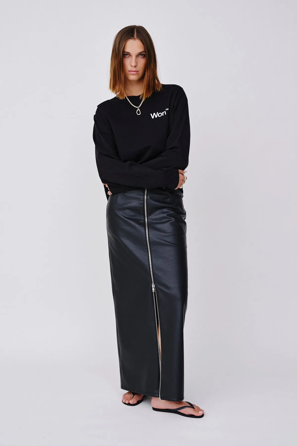 Martha Immitated Leather - Black