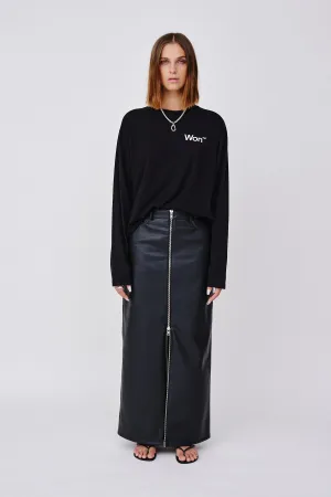 Martha Immitated Leather - Black
