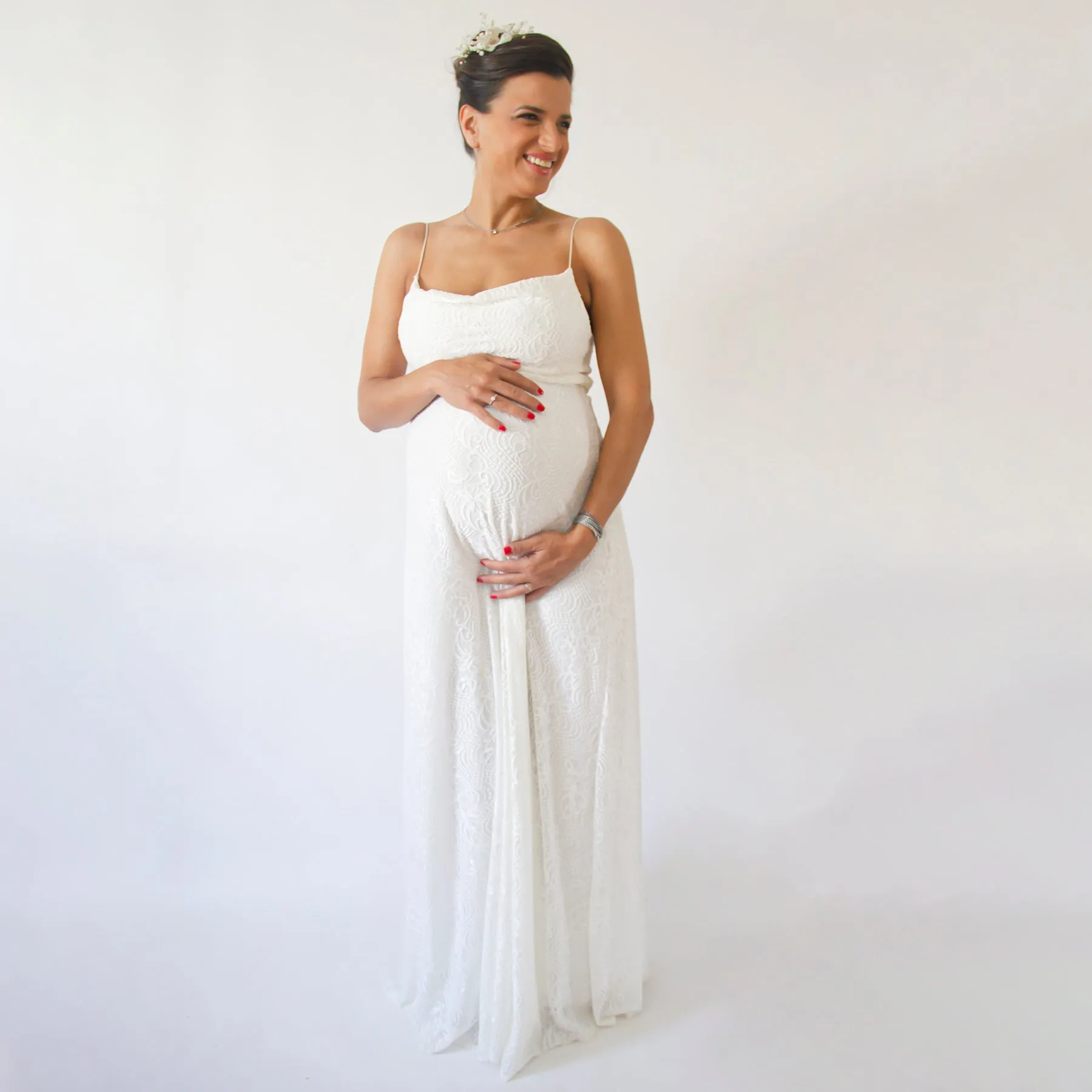 Maternity  Draped Dress #7010