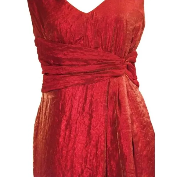 MAX &amp; CLEO (BCBG Max Azria) Bubble Hem Shimmer Metallic Pink Dress 6 NEW