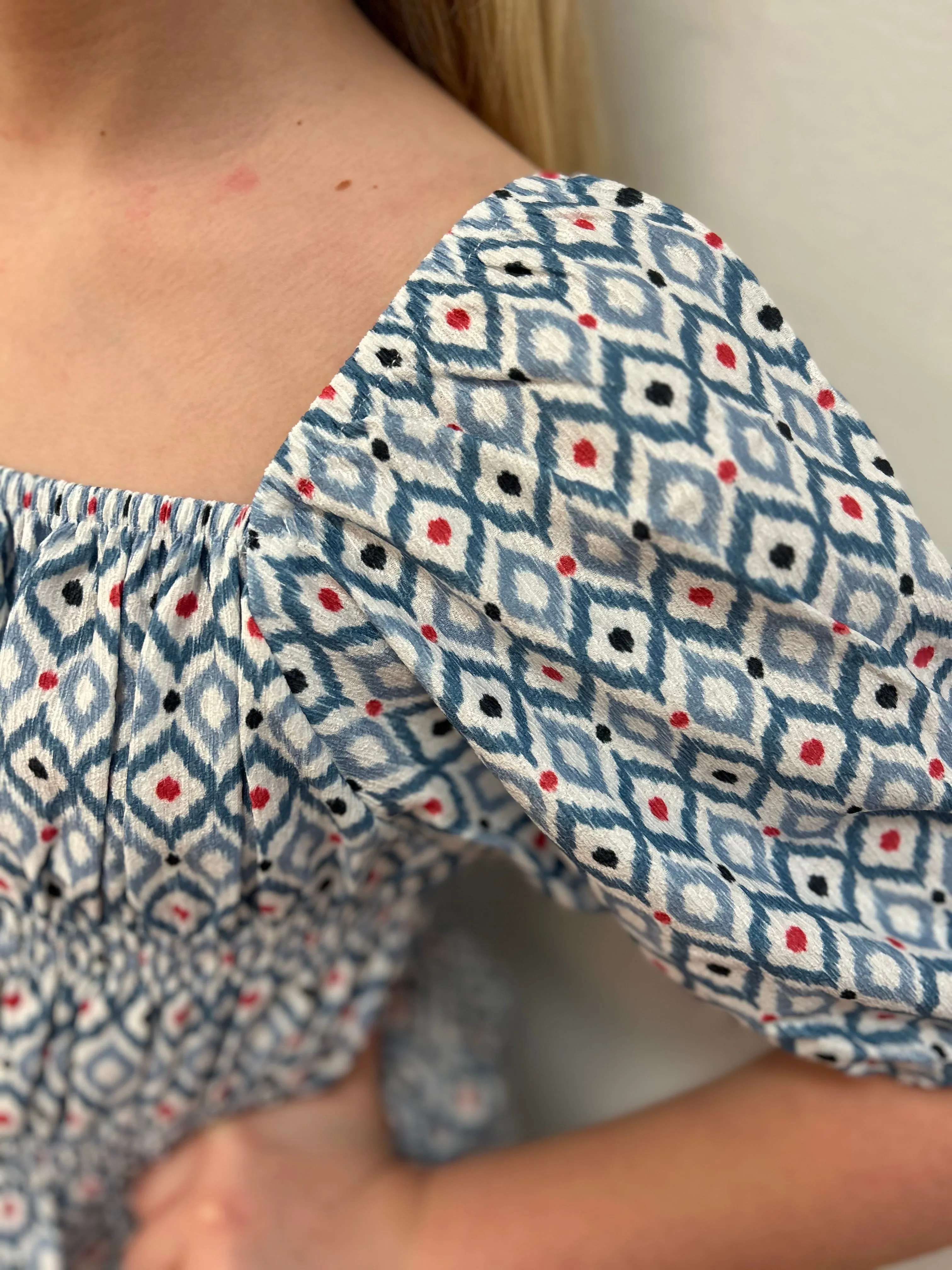 May Girls Oceano Short Sleeve On/Off Shoulder Top