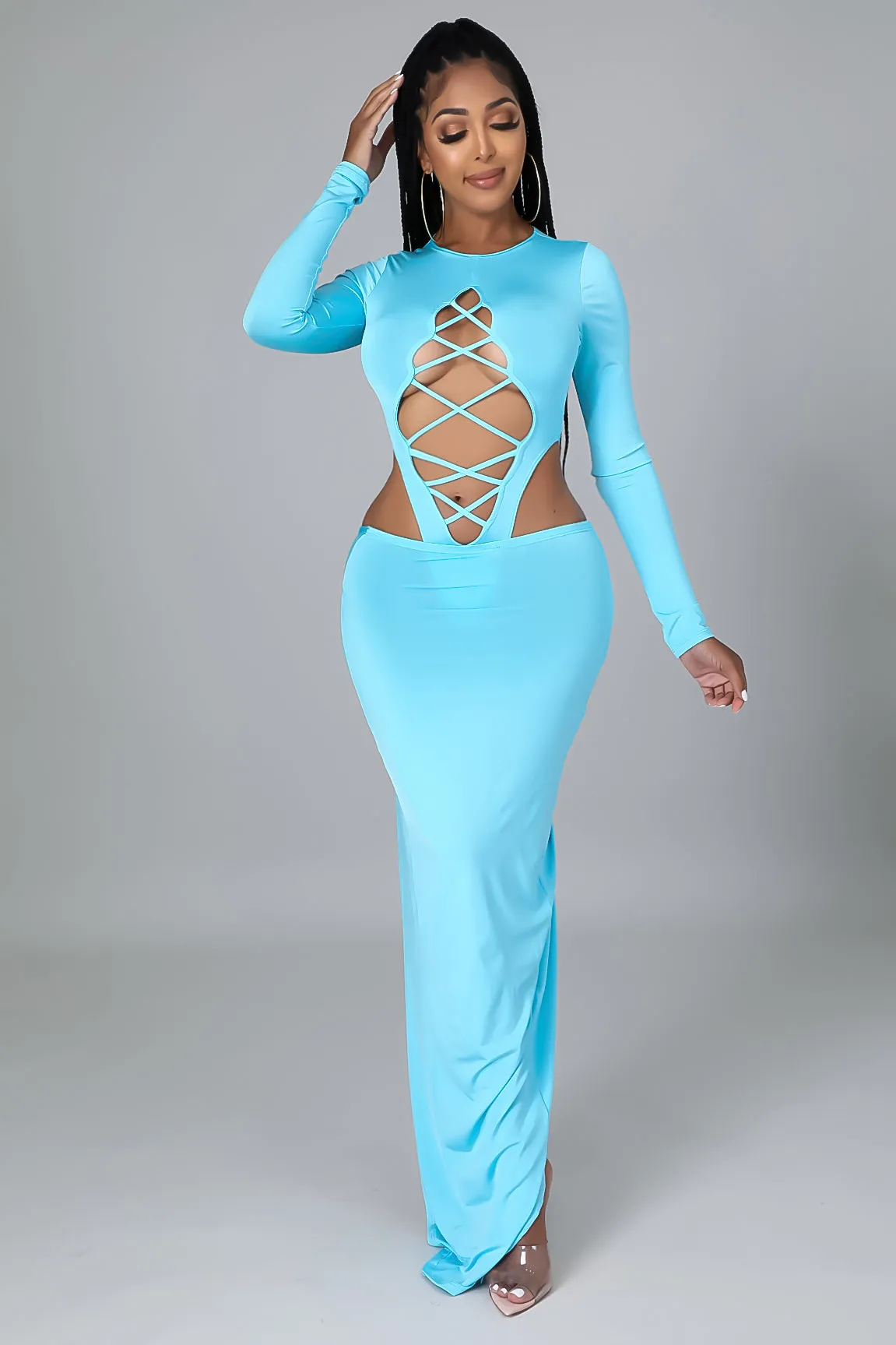 Megan Bodysuit Skirt Set