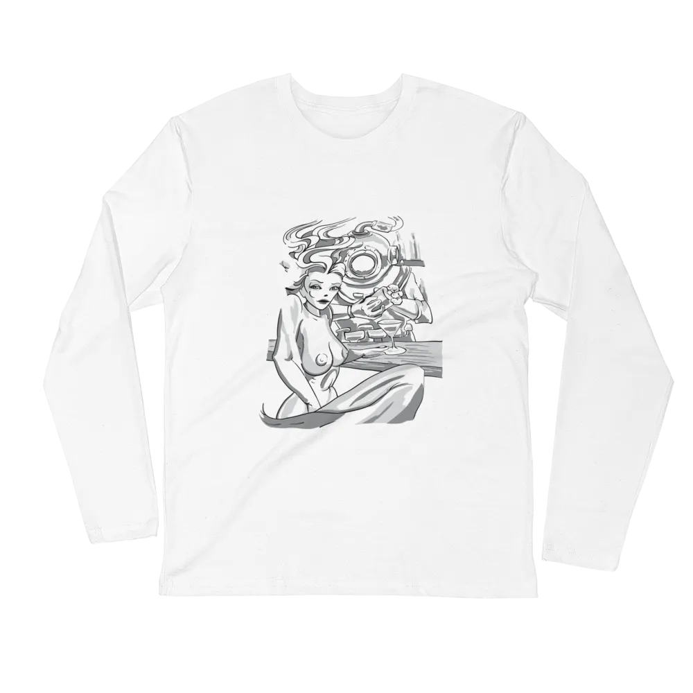 Mermaid N Bartender Long Sleeve T-Shirt