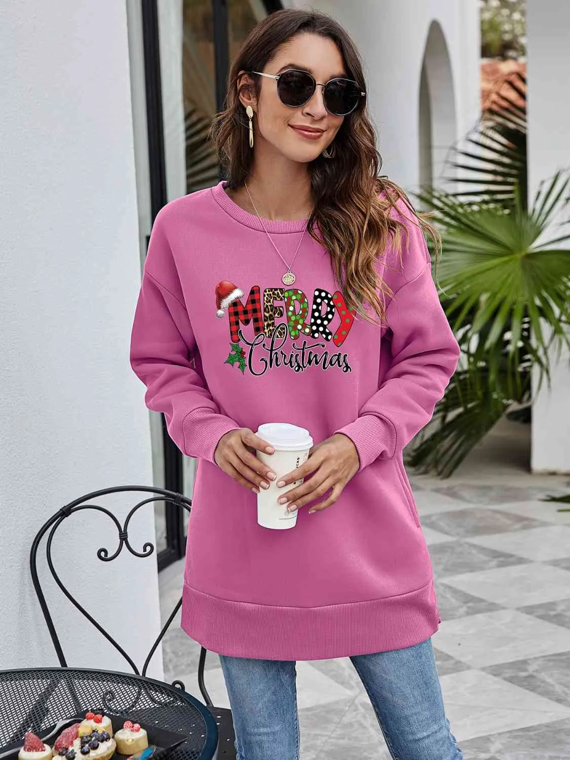 MERRY CHRISTMAS Graphic Sweatshirt (6 Colors)