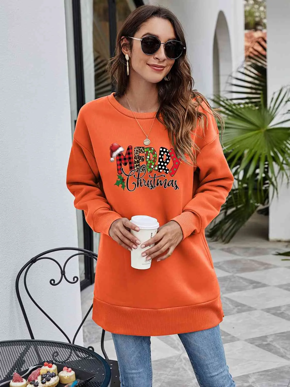 MERRY CHRISTMAS Graphic Sweatshirt (6 Colors)