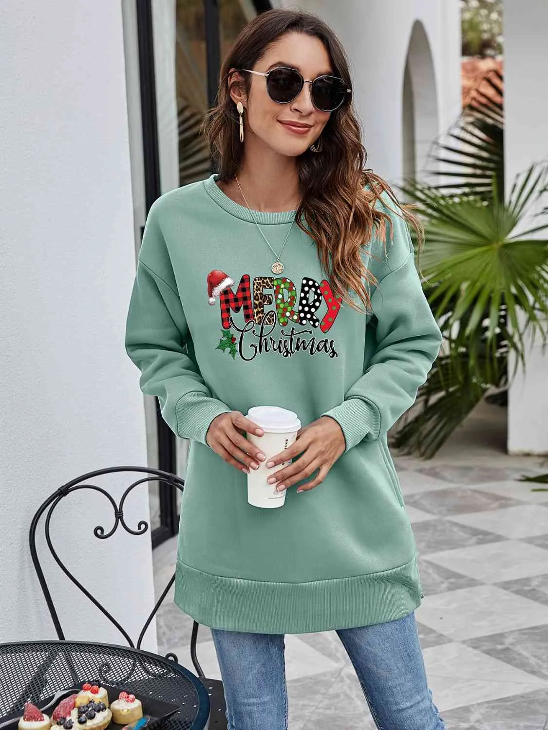 MERRY CHRISTMAS Graphic Sweatshirt (6 Colors)