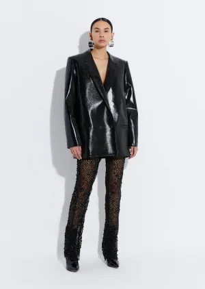 Mesh Sequin Flare Pant