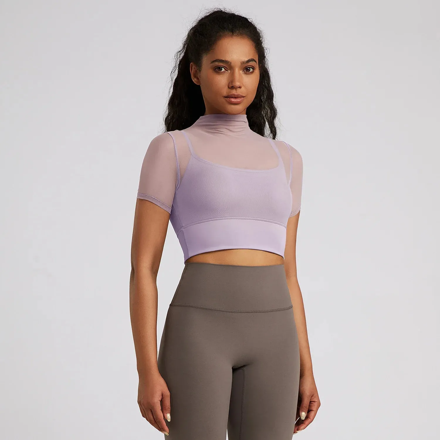Meshed Short Sleeved Top