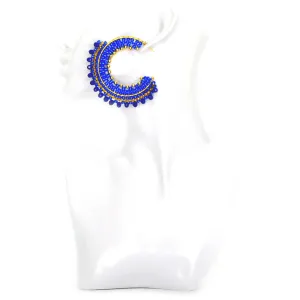 Metallic Blue Rondelle