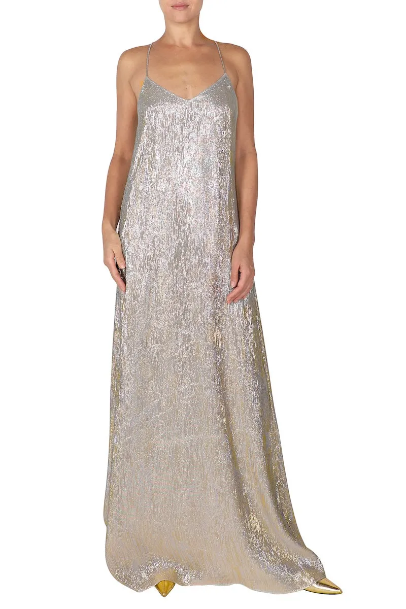 Metallic Racer Back Dress