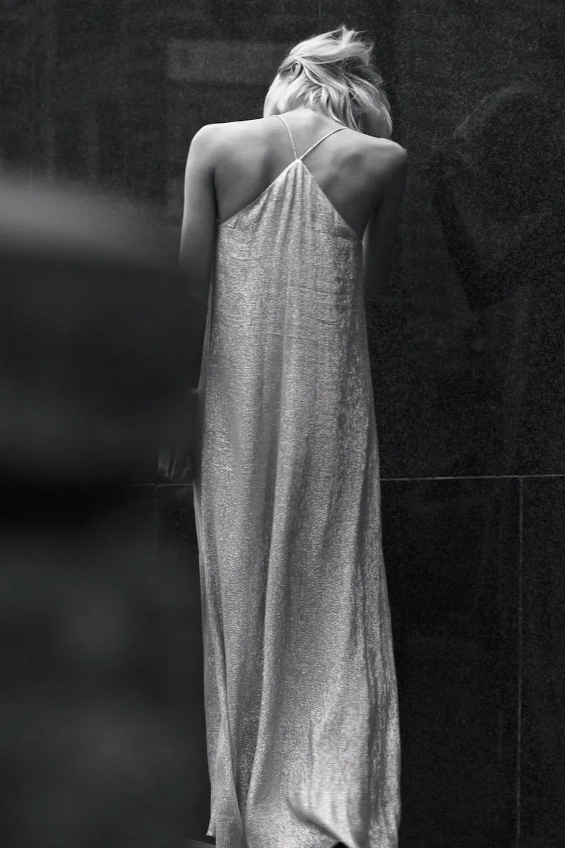 Metallic Racer Back Dress