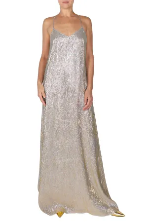 Metallic Racer Back Dress