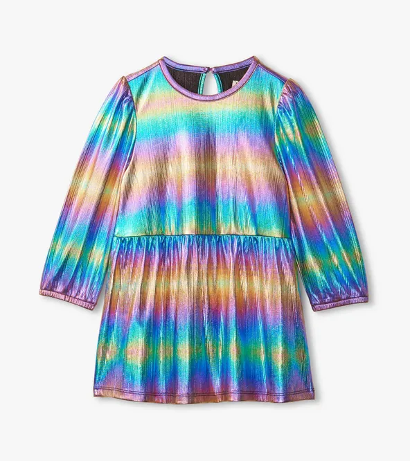 Metallic Rainbow Baby Dress