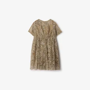 Metallic Tulle Dress